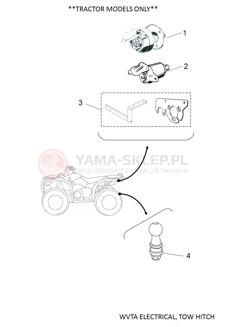 Schemat "układ holowniczy" do Yamaha YFM450FWB KODIAK 450