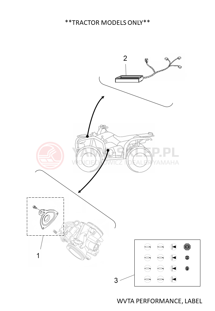 Schemat "blokady" do Yamaha YFM700FWB KODIAK 700