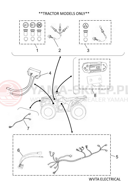 Schemat "bezpieczniki" do Yamaha KODIAK 700