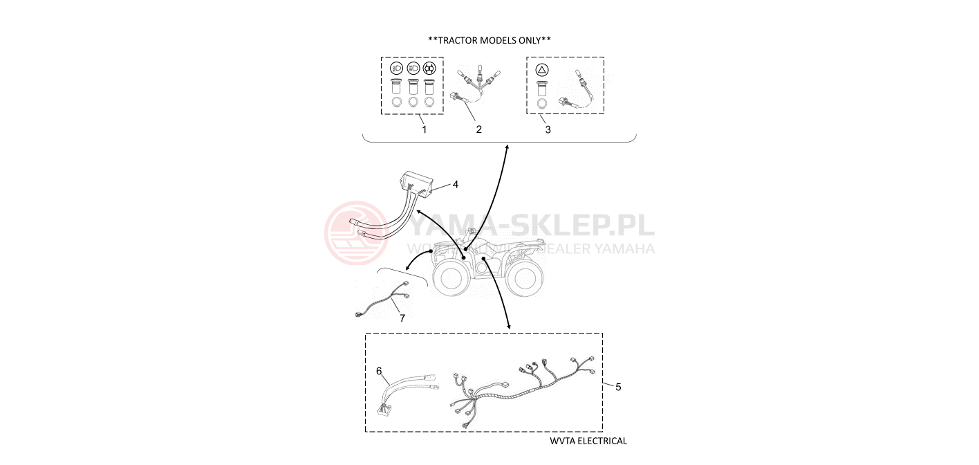 Schemat "bezpieczniki" do Yamaha KODIAK 700 EPS