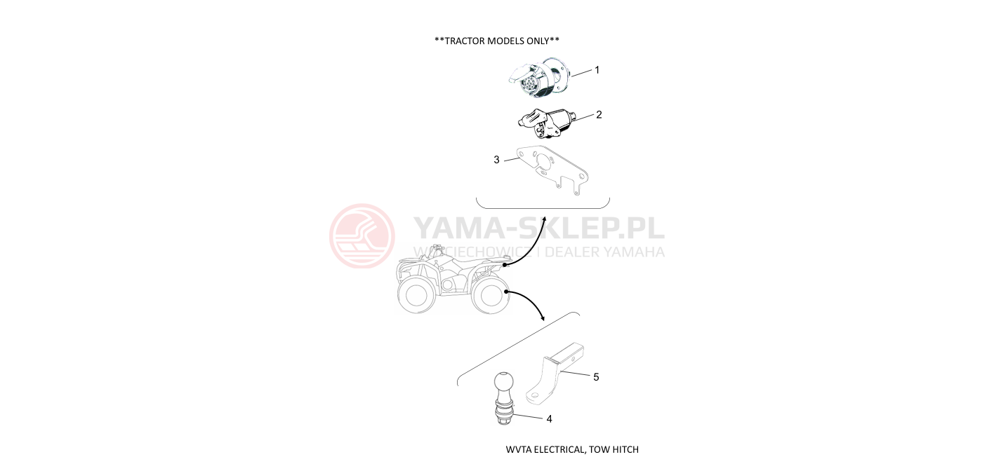 Schemat "układ holowniczy" do Yamaha KODIAK 700 EPS