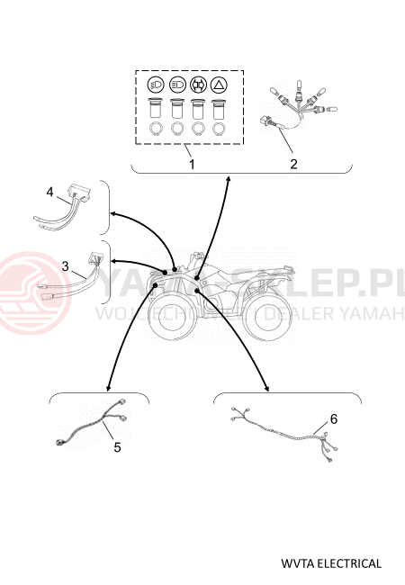 Schemat "bezpieczniki" do Yamaha KODIAK 450