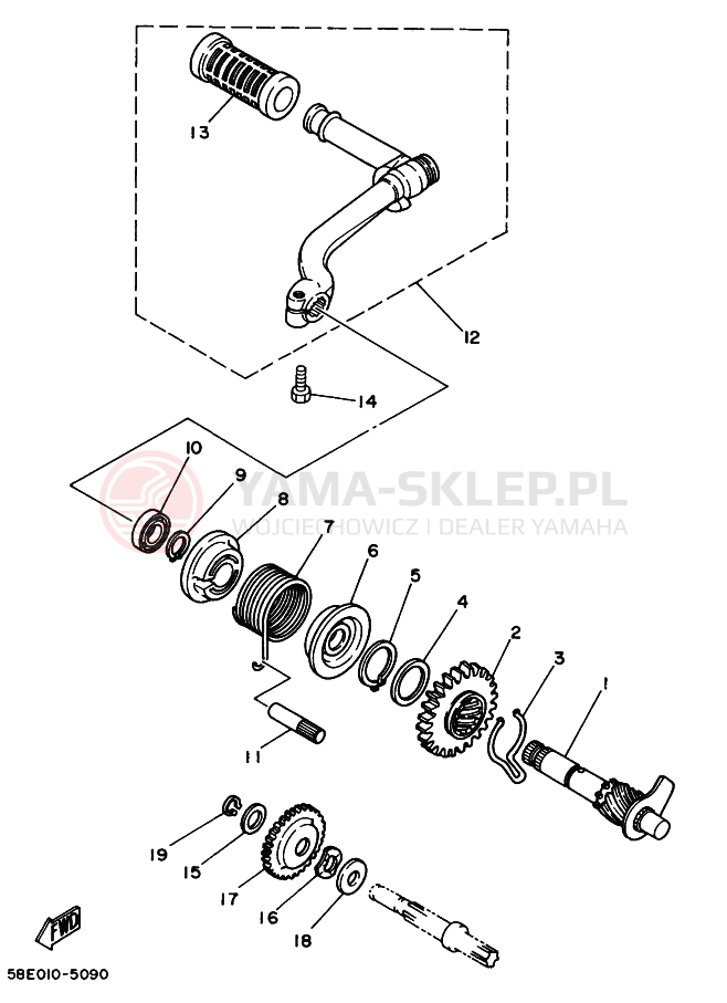 Schemat "rozrusznik" do Yamaha YB-1