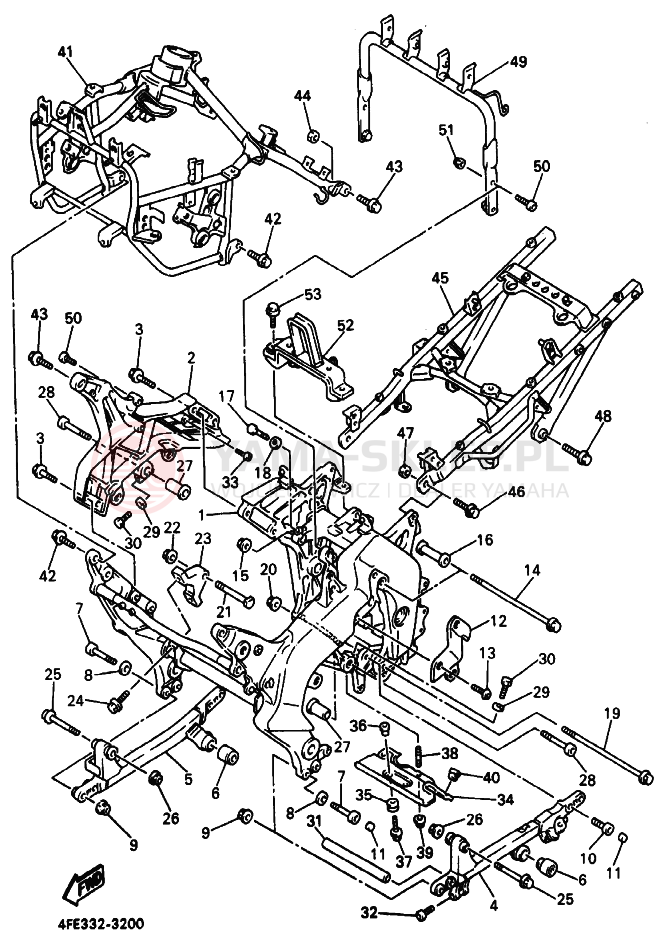 Schemat "rama" do Yamaha GTS1000A