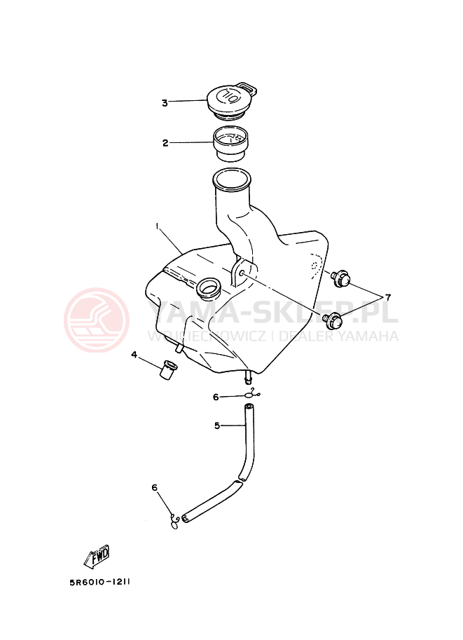 Schemat "Miska olejowa" do Yamaha RZ50