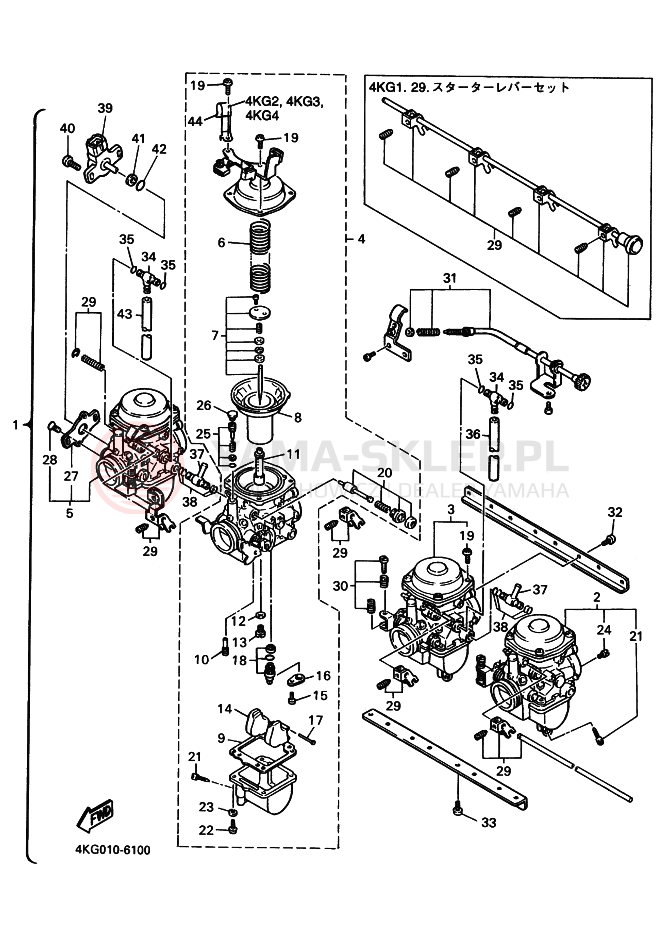 Schemat "Gaźnik" do Yamaha XJR1200
