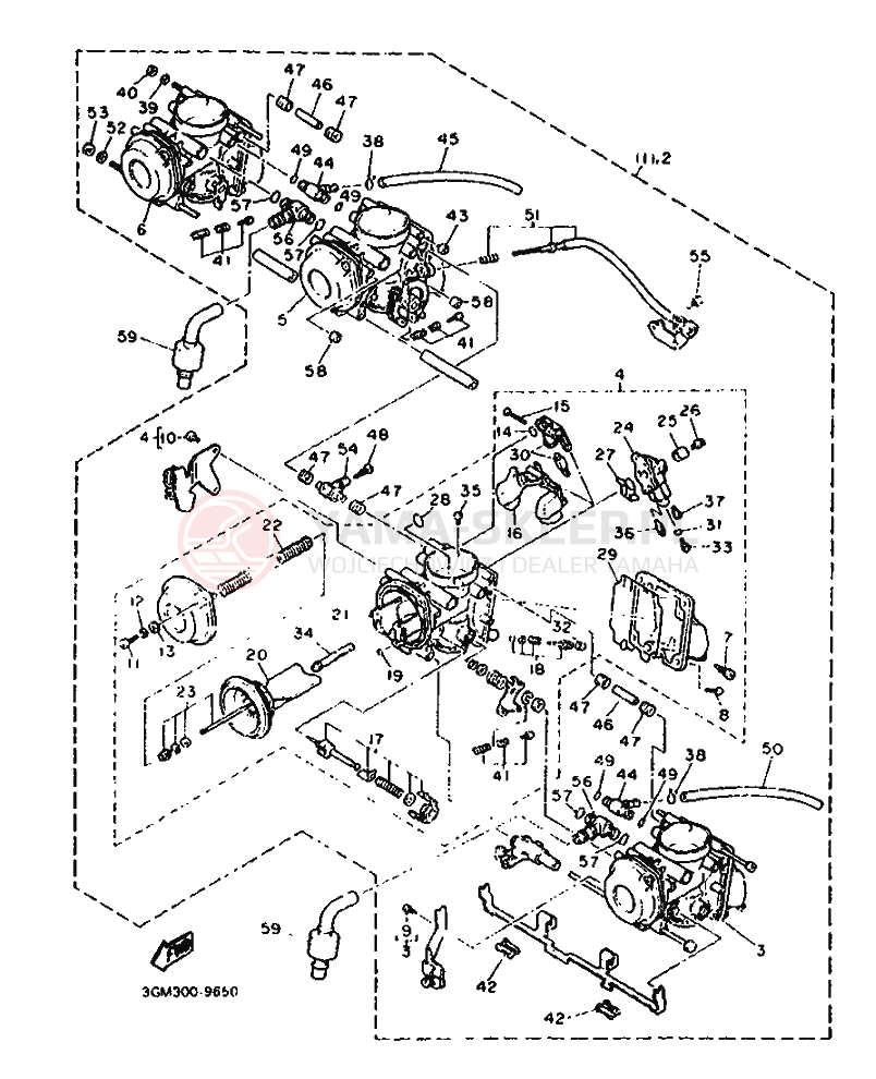 Schemat "Gaźnik" do Yamaha FZR1000