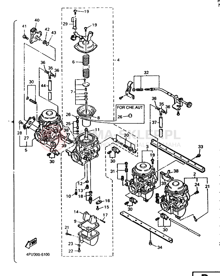 Schemat "Gaźnik" do Yamaha XJR1200