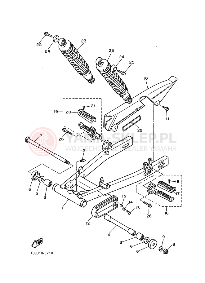 Schemat "wahacz" do Yamaha SRX400