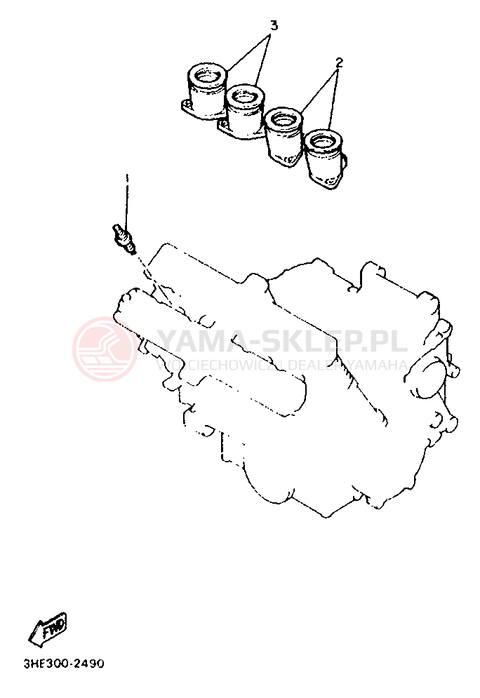 Schemat "POKRYWA BOCZNA 2" do Yamaha FZR600 GENESIS