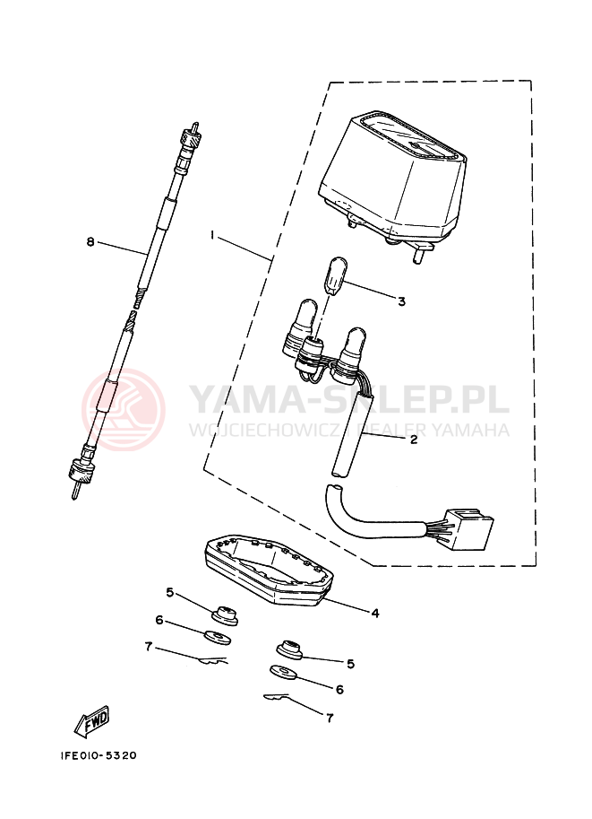 Schemat "licznik" do Yamaha AG200