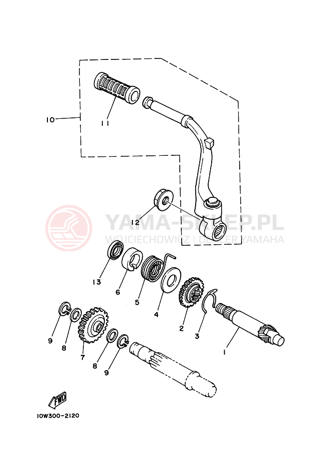 Schemat "rozrusznik" do Yamaha RD125LC