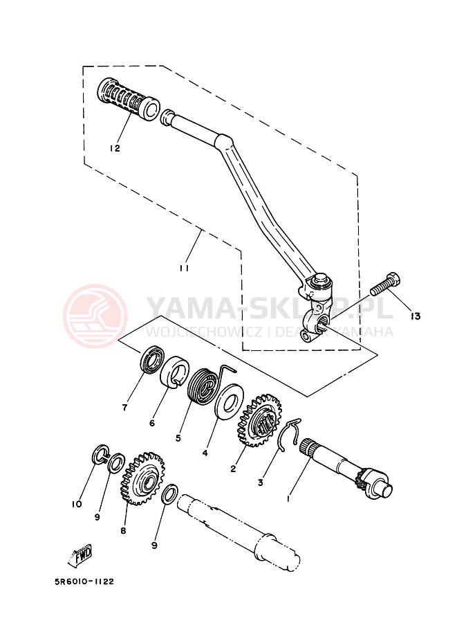 Schemat "rozrusznik" do Yamaha RZ50