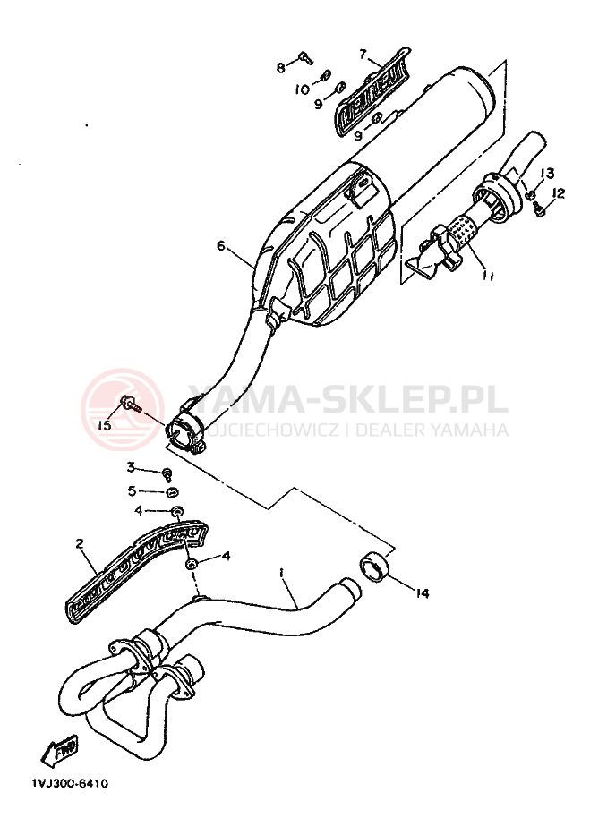 Schemat "Cięgno do odpalania" do Yamaha XT600Z