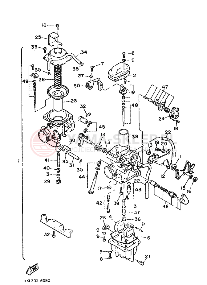 Schemat "Gaźnik" do Yamaha SRX600
