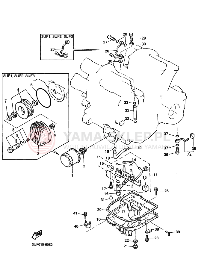 Schemat "Filtr oleju" do Yamaha VMAX12 VMAX1200