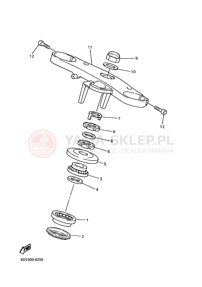 Schemat "Półki zawieszenia" do Yamaha YZF1000R THUNDERACE