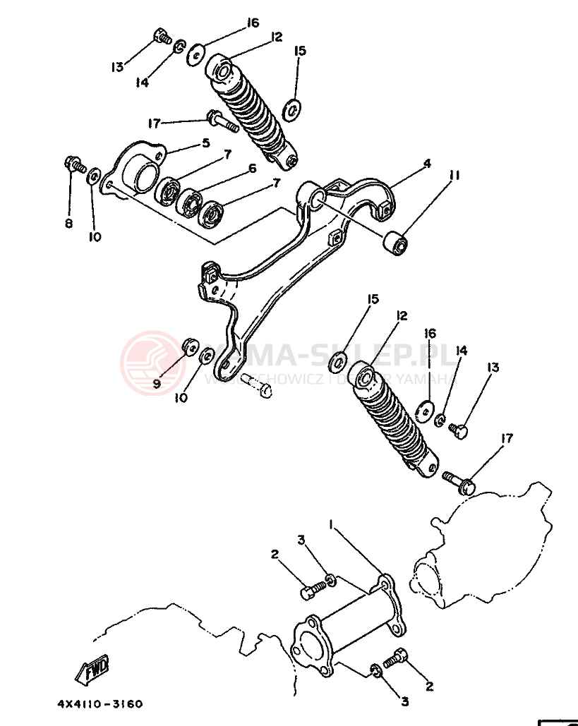 Schemat "wahacz" do Yamaha PW50S
