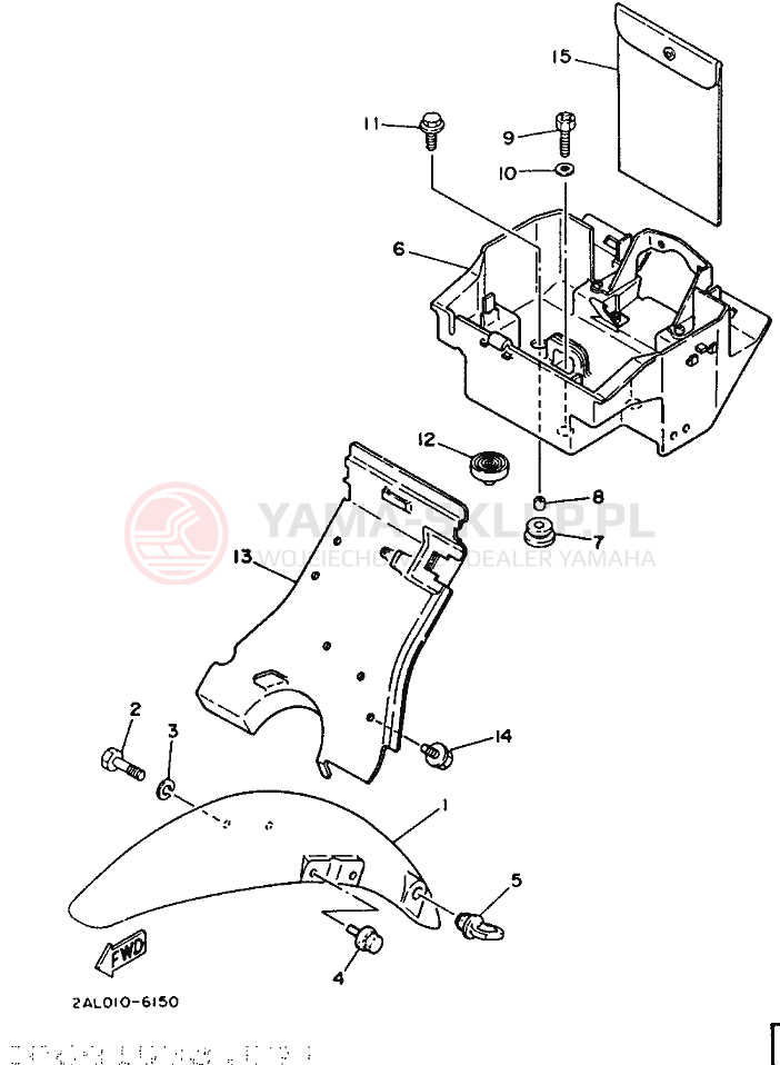 Schemat "błotnik" do Yamaha YSR50