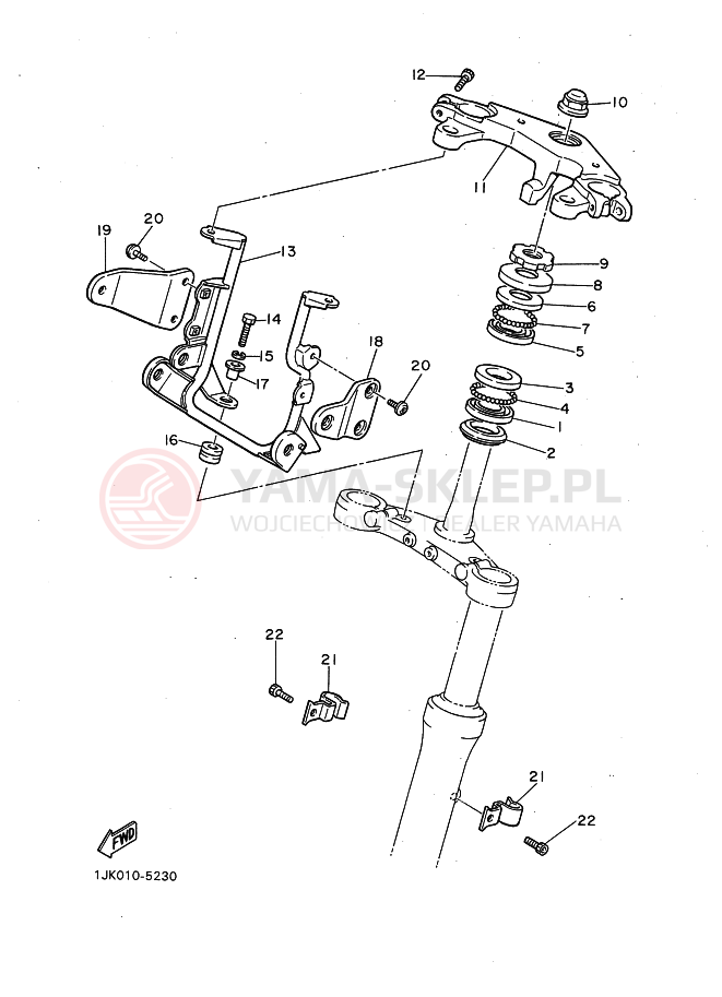Schemat "Półki zawieszenia" do Yamaha SRX400