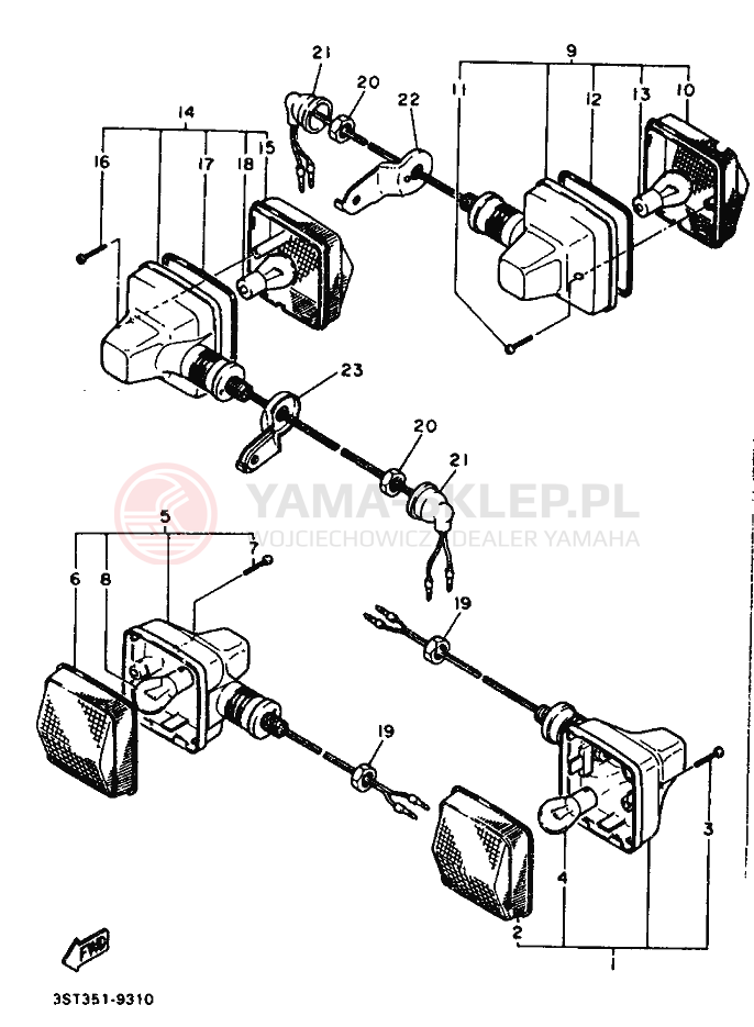 Schemat "cylinder" do Yamaha XT500