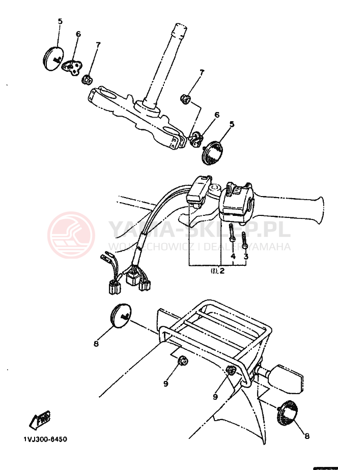 Schemat "układ elektryczny" do Yamaha XT600Z