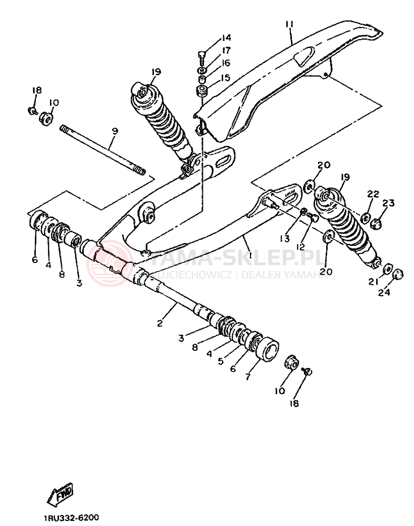 Schemat "wahacz" do Yamaha SR500