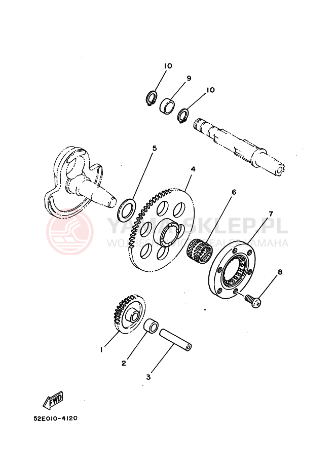 Schemat "rozrusznik" do Yamaha SRX250