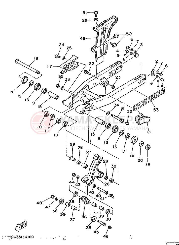 Schemat "wahacz" do Yamaha IT200S