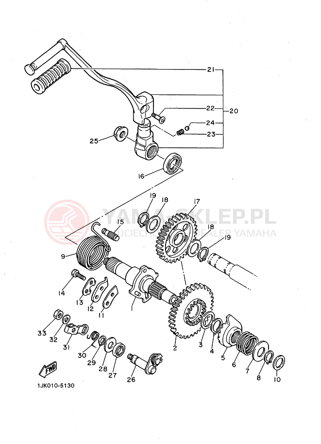 Schemat "rozrusznik" do Yamaha SRX600