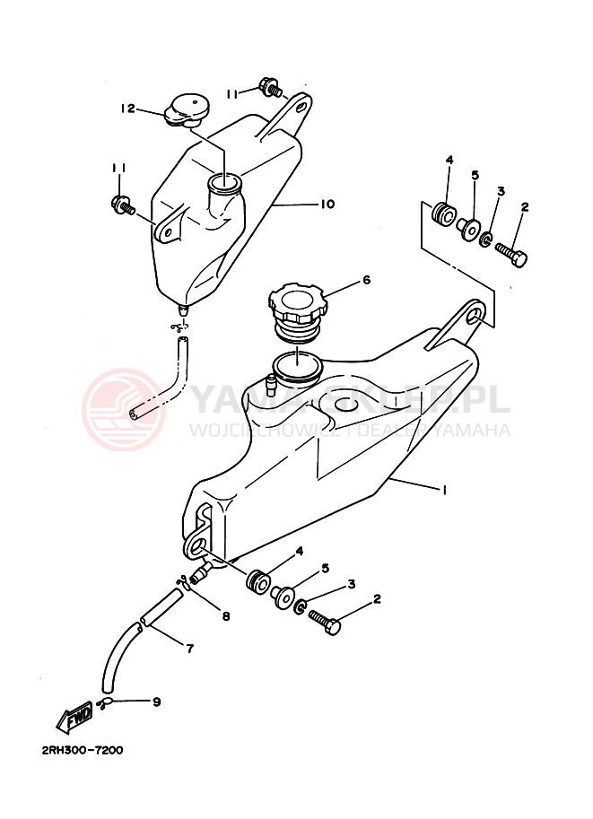 Schemat "Miska olejowa" do Yamaha TZR125