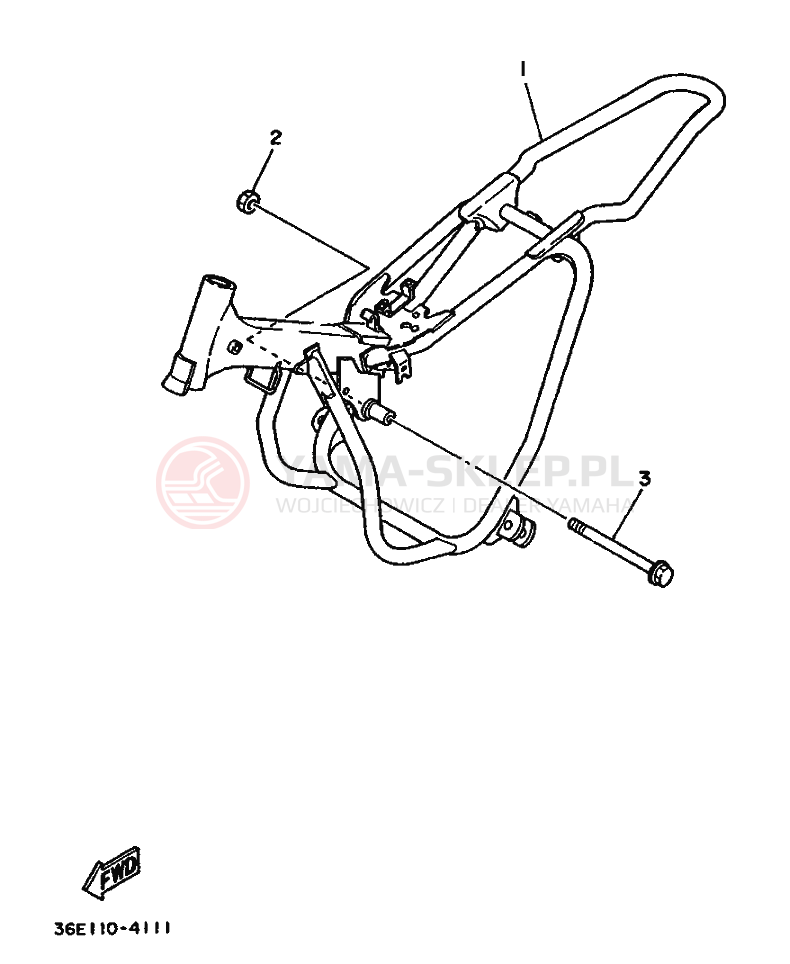 Schemat "rama" do Yamaha PW50S