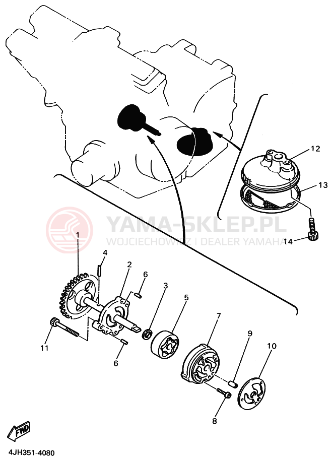 Schemat "Pompa olejowa" do Yamaha FZS600 FAZER
