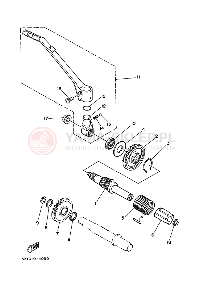 Schemat "rozrusznik" do Yamaha TY250