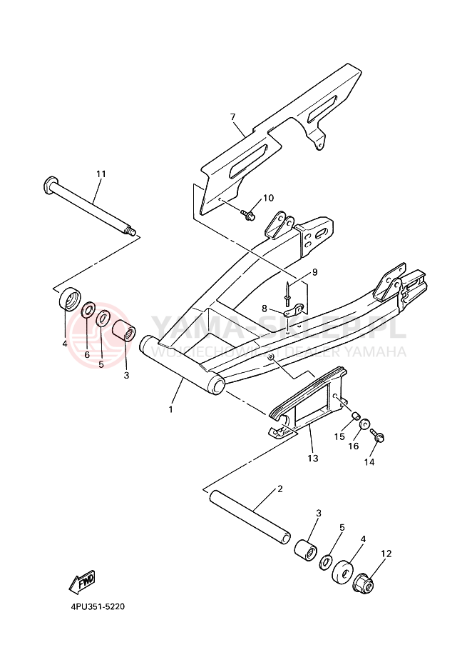 Schemat "wahacz" do Yamaha XJR1200