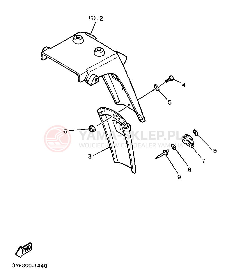 Schemat "alternator" do Yamaha XTZ660