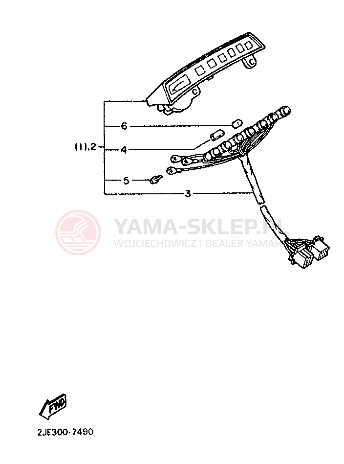 Schemat "układ elektryczny" do Yamaha FZX750