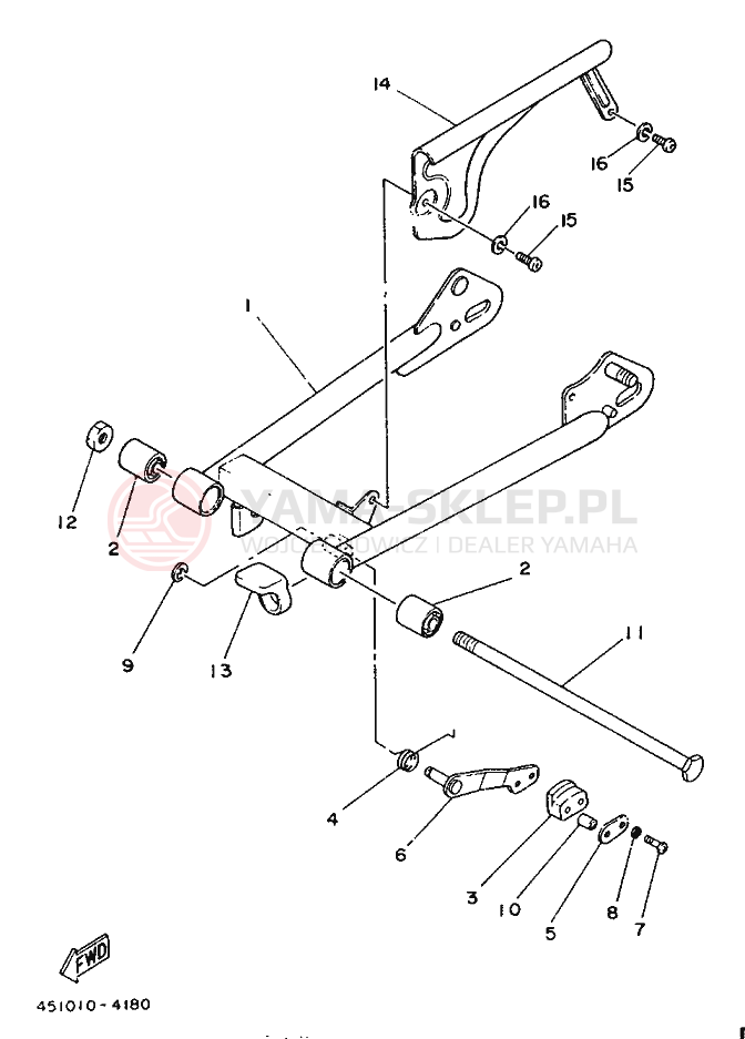 Schemat "wahacz" do Yamaha TY80B (SUPPLEMENT -