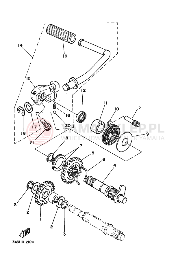 Schemat "rozrusznik" do Yamaha RT100