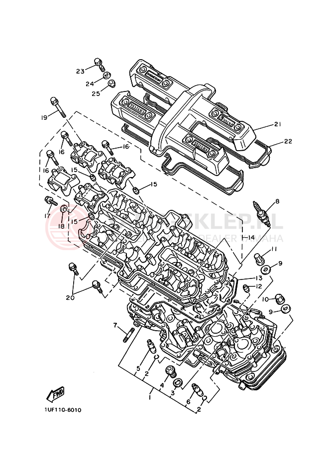 Schemat "głowica" do Yamaha FZX750