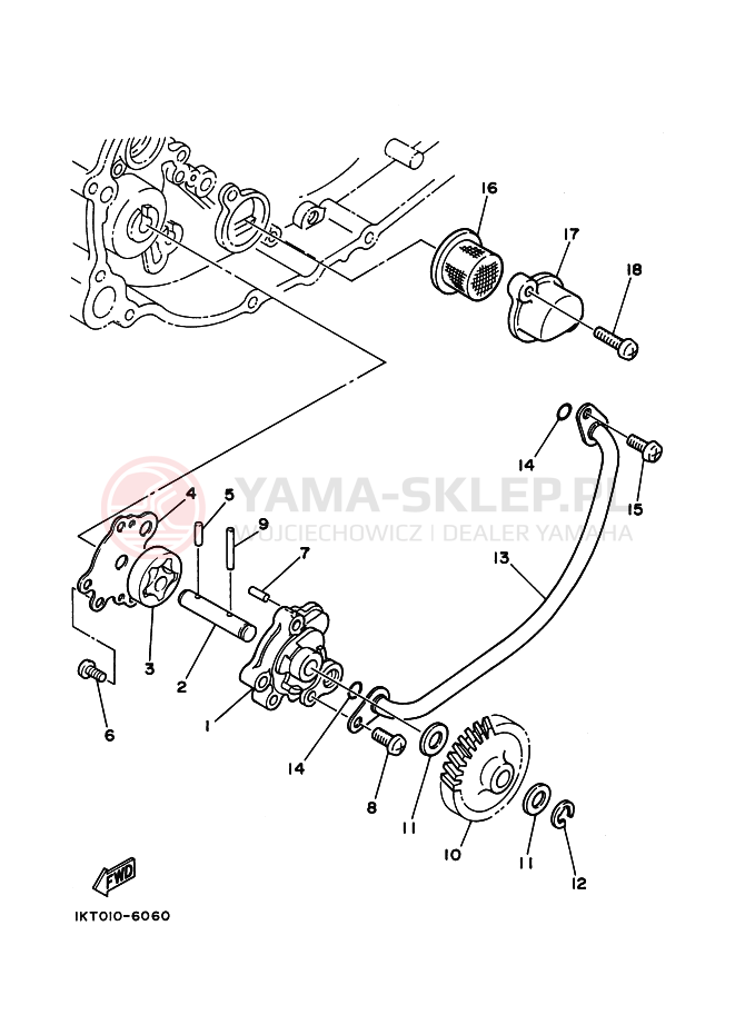 Schemat "Pompa olejowa" do Yamaha R1-Z