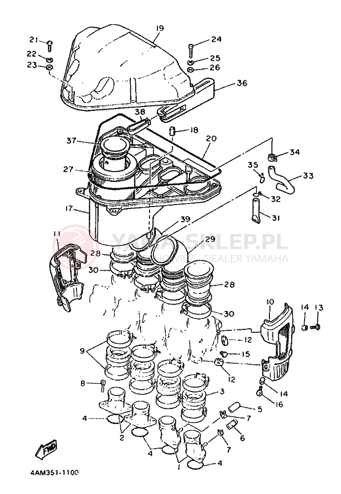 Schemat "Wtrysk paliwa" do Yamaha FZX750