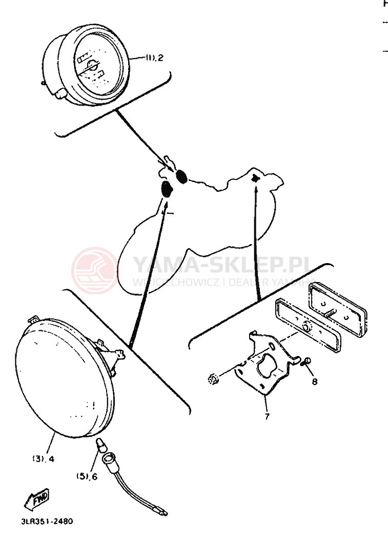 Schemat "OPCJONALNE 1" do Yamaha VMX12 VMAX
