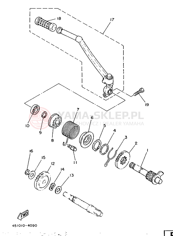 Schemat "rozrusznik" do Yamaha TY80B (SUPPLEMENT -