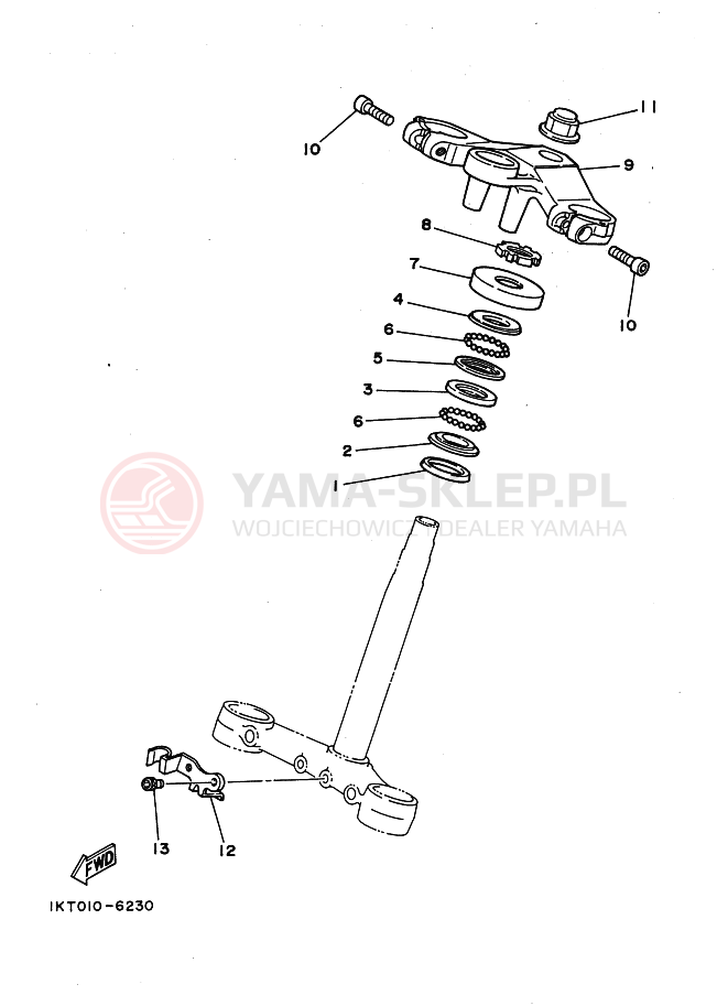 Schemat "Półki zawieszenia" do Yamaha TZR250