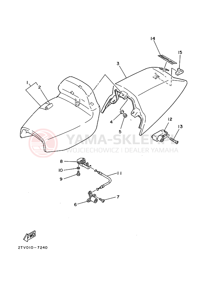 Schemat "siedzenie" do Yamaha SDR