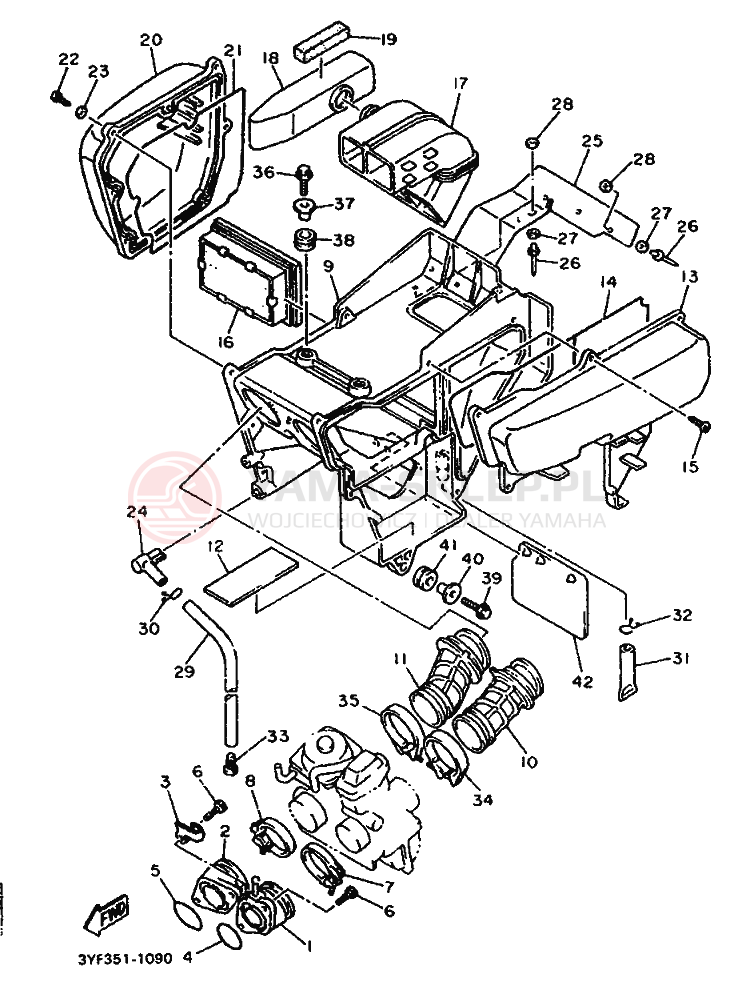 Schemat "Wtrysk paliwa" do Yamaha XTZ660