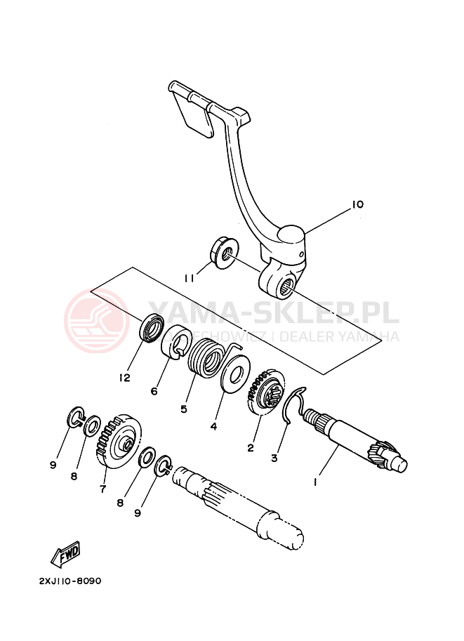 Schemat "rozrusznik" do Yamaha BLASTER