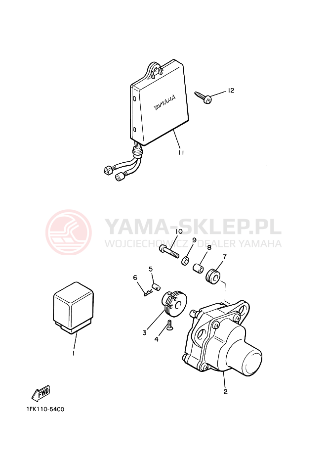 Schemat "Układ zapłonowy" do Yamaha VMX12 VMAX
