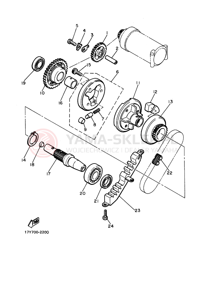 Schemat "rozrusznik" do Yamaha XJ900F